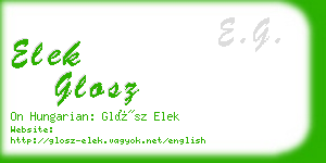 elek glosz business card